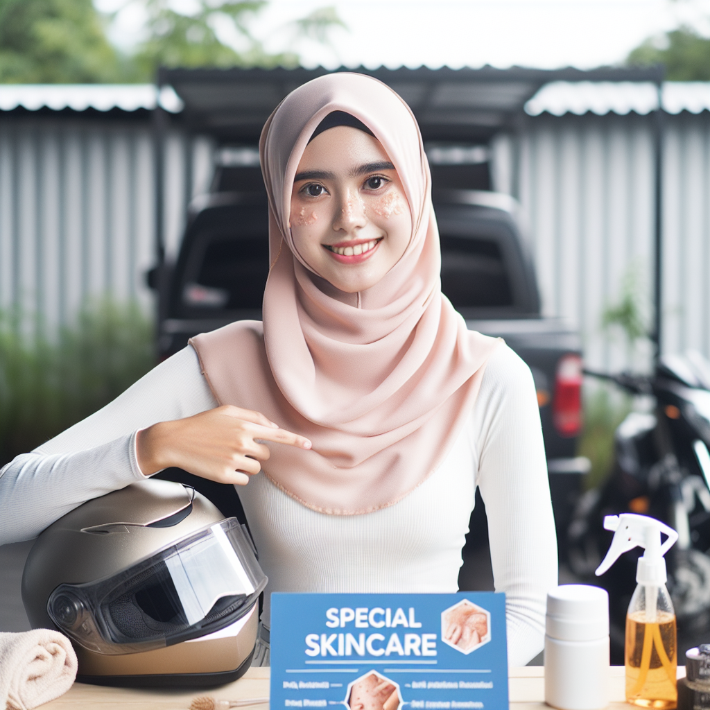 Skincare Khusus Pengendara Motor: Cara Cegah Iritasi, Bruntusan & Bau Helm